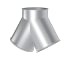 Trišakis simetrinis d100/100/100/2mm, 60°, nerūdijančio plieno