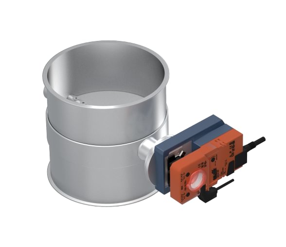 Vožtuvas uždarymo be tarpinės d250/1,5mm, El. 24V, dažytas