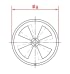 Dangtelis droselinis papildomam orui d120/2mm, nerūdijančio plieno