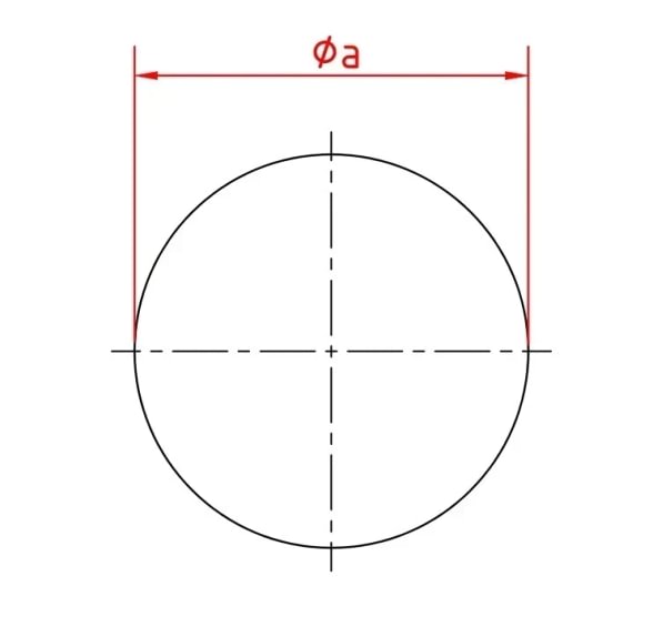 Aklė d140/2mm, nerūdijančio plieno