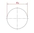 Aklė d140/2mm, nerūdijančio plieno