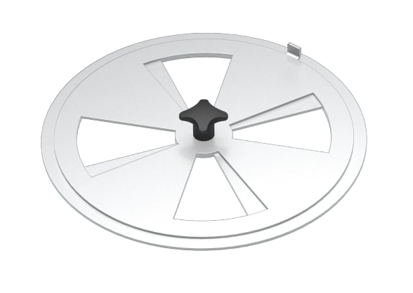Dangtelis droselinis papildomam orui d120/2mm, nerūdijančio plieno