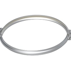 Clamping ring for DN 80 x 1,5 mm, 1.0330, electrolytically galvanized with seal insert