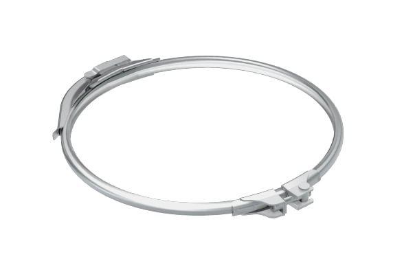 Quick release clamping ring DN 120, 1.0330, electrolytically galvanized