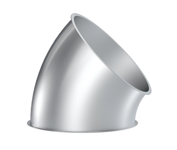 Alkūnė d120mm/2mm/45°, cinkuota