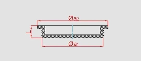 Dangtelis guminis d250, TPE, juodas
