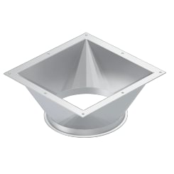 Transition piece DN 100 x 2 mm, 1.0330, powder-coated