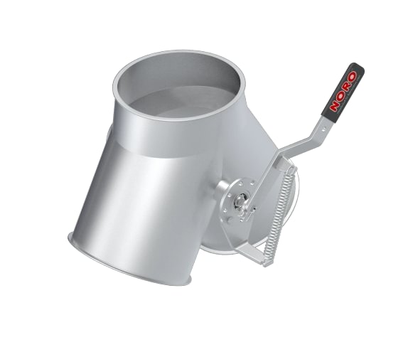 Skirstytuvas dviejų krypčių simetrinis rankinis d175mm/3mm, 60°, cinkuotas