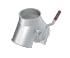 Skirstytuvas dviejų krypčių simetrinis rankinis d175mm/3mm, 60°, cinkuotas