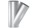 Y-piece DN 120/120/120 x 1,5 mm, 30°, 1.0330, powder-coated