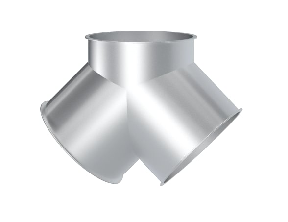 Trišakis simetrinis d200/200/200/3mm, 90°, dažytas