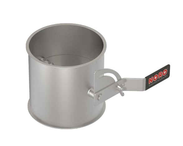 Droselinė sklendė be tarpinės d250/1,5mm, rankinė, nerūdijančio plieno