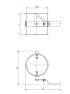 Droselinė sklendė su tarpine d224/2mm, rankinė, nerūdijančio plieno