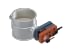 Stop valve with seal DN 100 x 2 mm, 1.0330, powder-coated