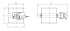 Stop valve with seal DN 100 x 2 mm, 1.0330, powder-coated