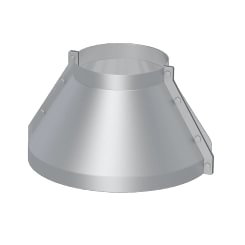 Rain collar DN 80 x 2 mm, 1.0330, hot-dip galvanized two parted, incl. screws and flange seals