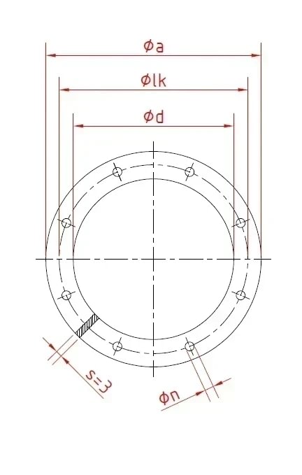 Tarpinė plokščia d160mm/3mm, EPDM