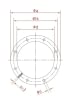 Tarpinė plokščia d160mm/3mm, EPDM