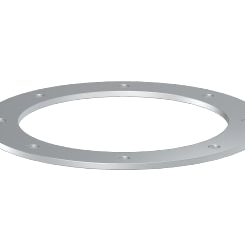 Flange DN 80 x 6 mm, 1.0038, powder-coated drilled according to DIN 24154 R2