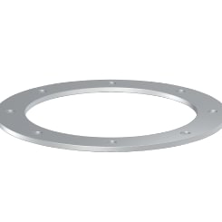 Flange for insertion pipes DN 80 x 6 mm, 1.0038, powder-coated drilled according to DIN 24154 R2