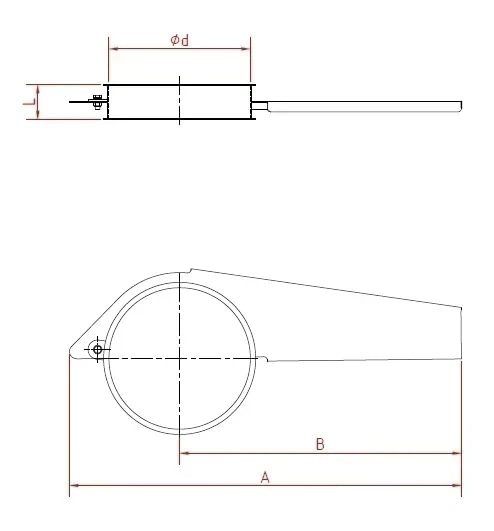 Sklendė rankinė d250/1,5mm, dažytas