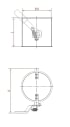 Bagging valve without seal DN 100 x 2 mm, 1.0330, electrolytically galvanized manually operated