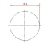 Blanking cover DN 100 x 2 mm, nerūdijančio plieno