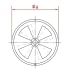 Dangtelis droselinis papildomam orui d100/2mm, nerūdijančio plieno