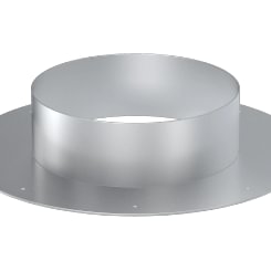 Ceiling duct DN 80 - 120 x 2 mm, 1.0330, hot-dip galvanized