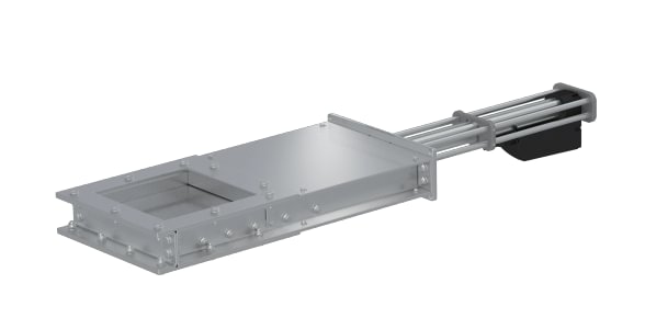 Sklendė po bokštu pneumatinė d200mm, nerūdijančio plieno