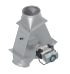 Skirstytuvas dviejų krypčių simetrinis pneumatinis d200/3mm, 45°, dažytas